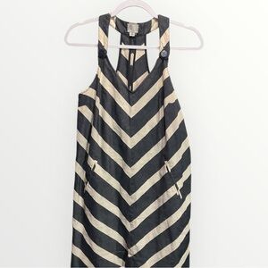 Anthropologie Chevron Striped Racerback Sleeveless Dress